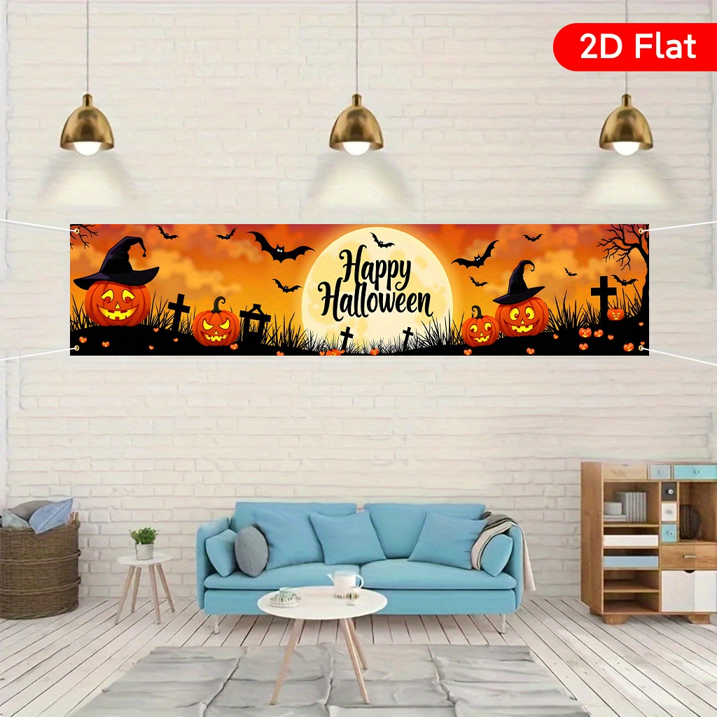 Interior Design Years Of School - Jednoczęściowy baner ogrodowy na Halloween z