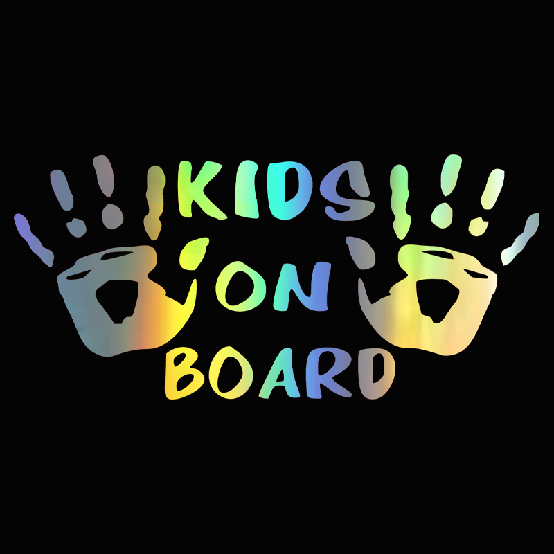 Interior Design Intern - Naklejka samochodowa 3D KIDS ON BOARD