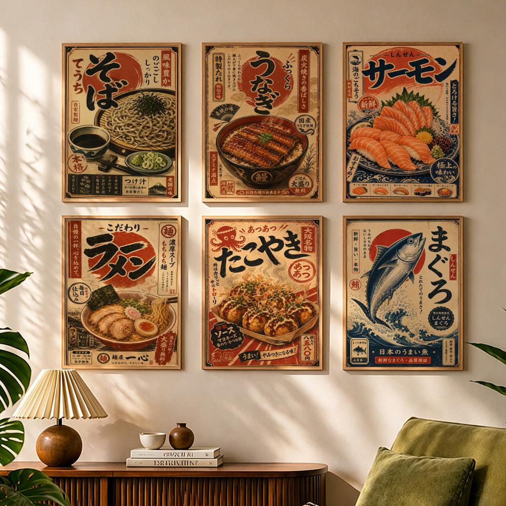 Interior Design Of House - Vintage Japoński Rybny Sushi Lamian Noodle