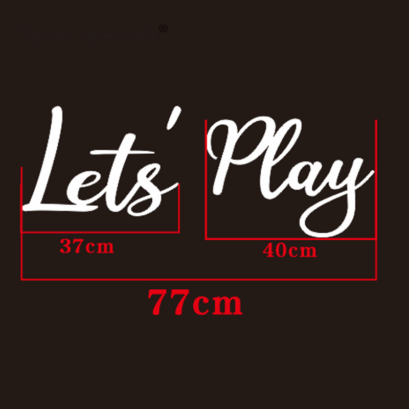Let's PLAY Wall Sign - Wystrój – Interior Design Years Of School recenzja i cena